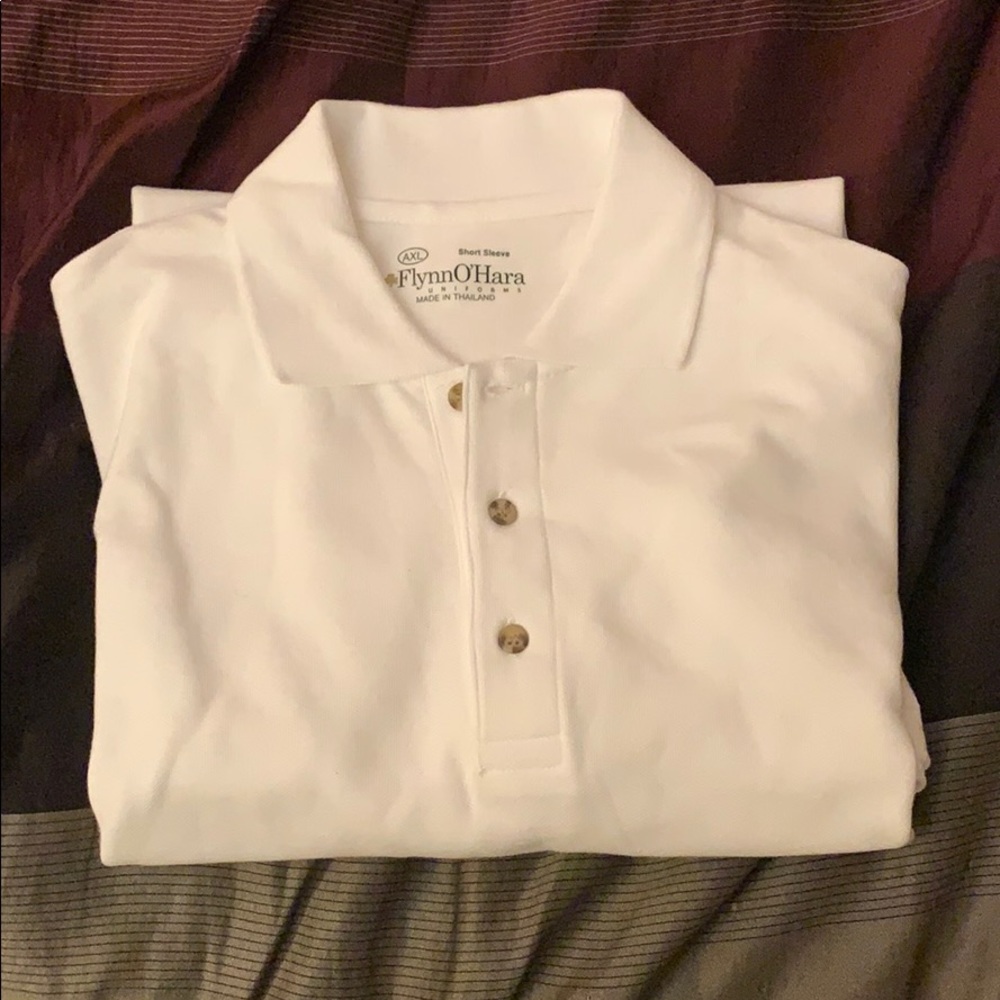 Men’s White Polo
